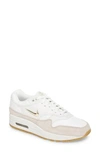 Nike Air Max 1 Premium Sc Sneaker In White/ Gold Star/ Light Bone