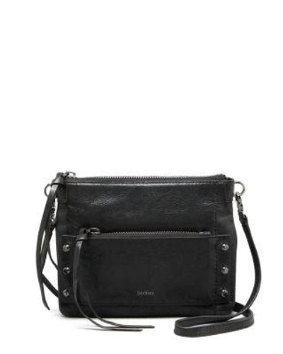 Botkier Warren Leather Crossbody In Black/gunmetal