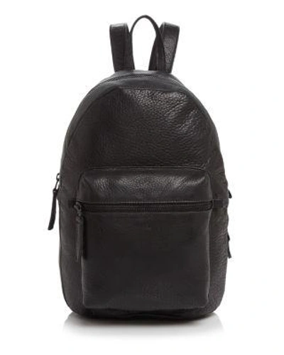 Baggu Leather Backpack In Black/black