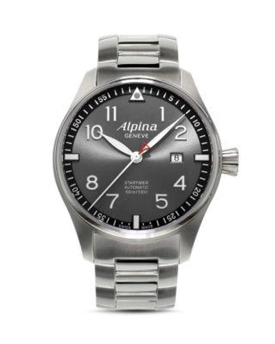 Alpina Startimer Pilot Watch, 40mm In Slate/silver
