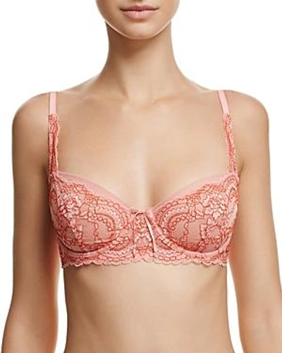 Skarlett Blue Minx Balconette Bra In Tea Rose/picante