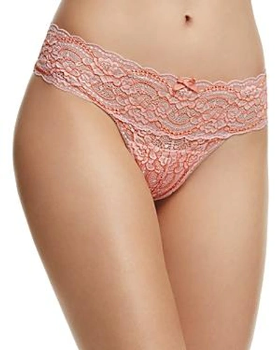 Skarlett Blue Obsessed Thong In Tea Rose/picante