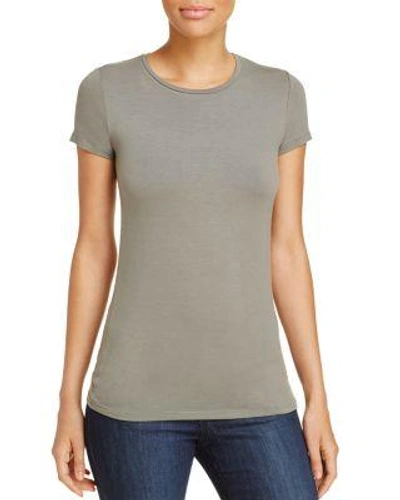 Majestic Crewneck Tee In Army