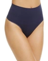Yummie Ultralight Seamless Shaping Thong In Peacoat