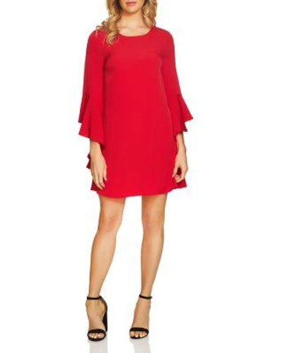 Cece By Cynthia Steffe Ashley Bell-sleeve Dress In Radiant Rose