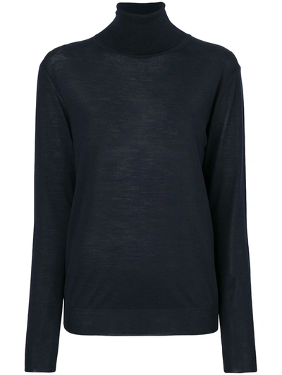 Stella Mccartney + Net Sustain Knitted Turtleneck Sweater In Black