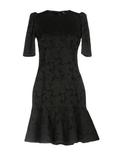Dolce & Gabbana Short Dresses In Black