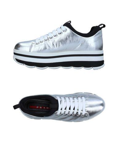 prada silver platform sneakers
