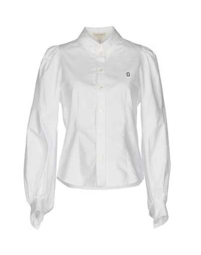 Marc Jacobs Solid Color Shirts & Blouses In White