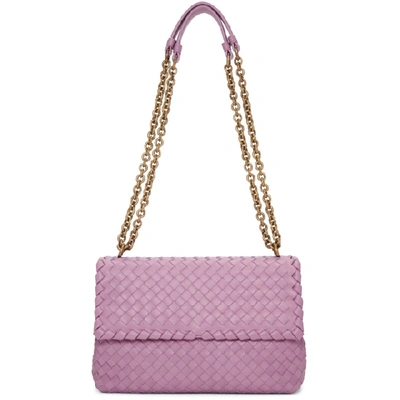 Bottega Veneta Olimpia Small Leather Shoulder Bag In Pink