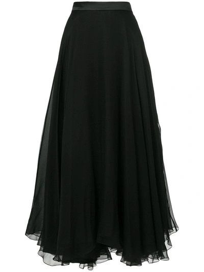 Lanvin Full Length Skirt In Black