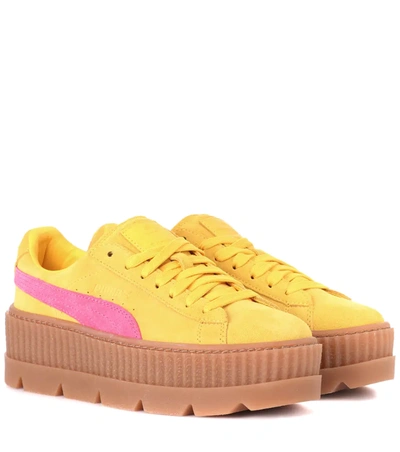 Fenty X Puma Cleated Creeper Trainers In Yellow