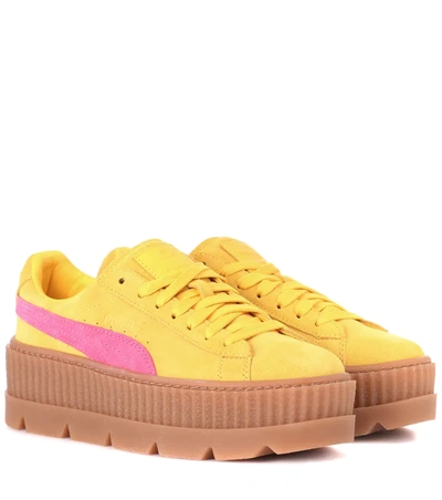 Fenty X Puma Cleated Creeper Sneakers In Yellow | ModeSens