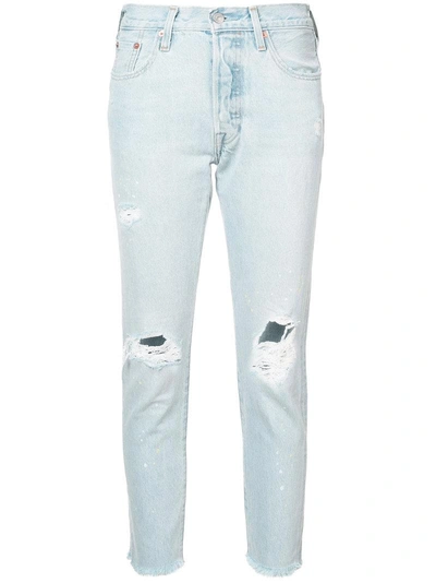 Levi's 501 Skinny Jeans In Semi Charming In Blue