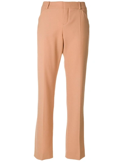 Chloé Bootcut Tailored Trousers - Pink