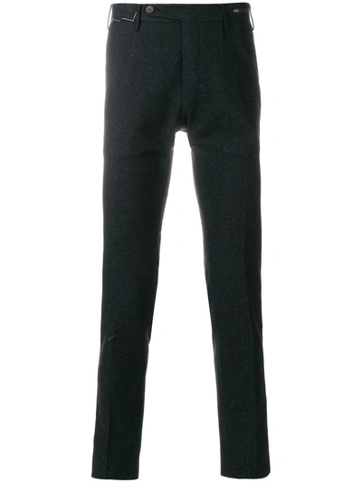 Pt01 Straight-leg Knitted Trousers In Blue
