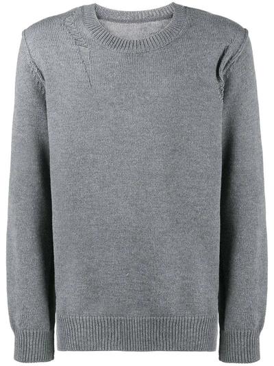Kazuyuki Kumagai Distressed Sweater - Grey