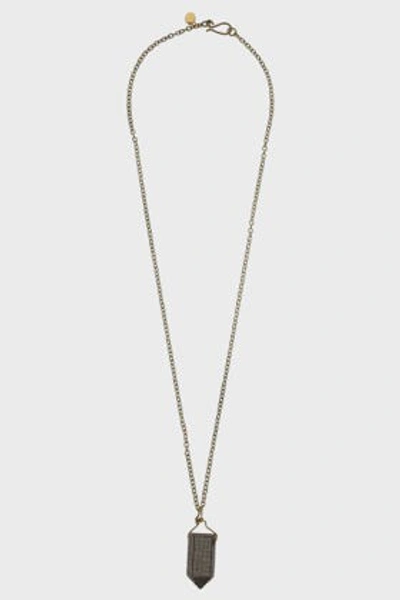 Maha Lozi Long Necklace W/jewl Box In White