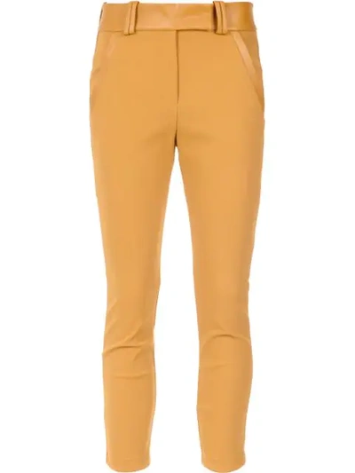 Gloria Coelho Belted Leggings In Yellow