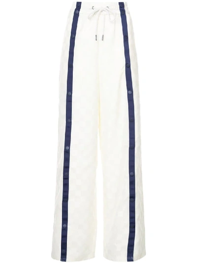 Fenty X Puma Front Tearaway Wide-leg Track Pants In White/navy