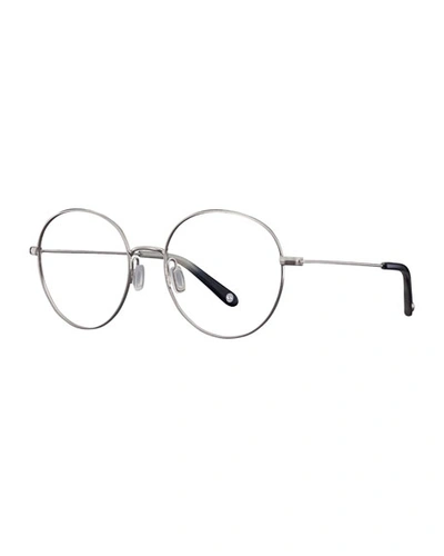 Garrett Leight Valencia Round Optical Frames In Black Pattern