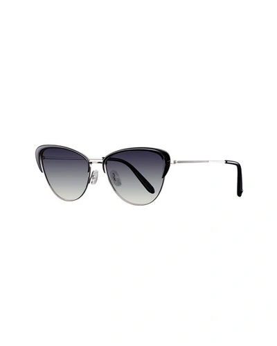Garrett Leight Vista Cat-eye Gradient Sunglasses In Gray