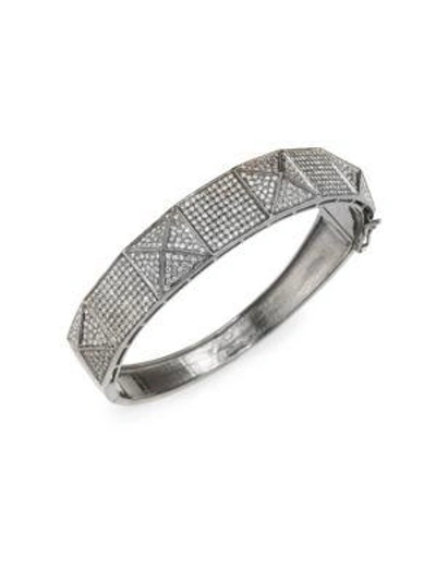 Nina Gilin Women's Diamond Pavé Bracelet In Silver