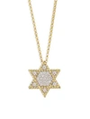Roberto Coin Women's Princess Diamond & 18k Yellow Gold Star Of David Necklace