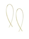 Lana Jewelry 14k Yellow Gold Large Wide Upside Down Hoop Earrings