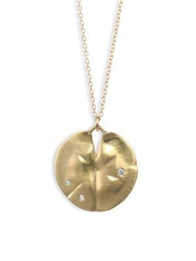Annette Ferdinandsen Diamond & 14k Yellow Gold Pendant Necklace