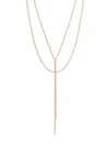 Lana Jewelry Blake 14k Rose Gold Lariat Necklace