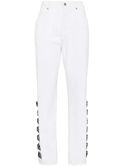 Olivier Theyskens 5-pocket Tapered Leg Denim In White