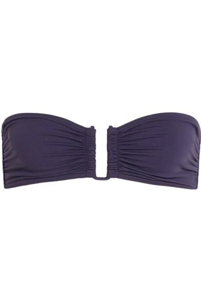 Eres Les Essentiels Show Bandeau Bikini Top In Dark Purple