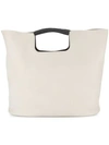 Simon Miller Ladies Nude And Beige Calf Leather Ivory Birch Mini Tote Bag In Neutrals