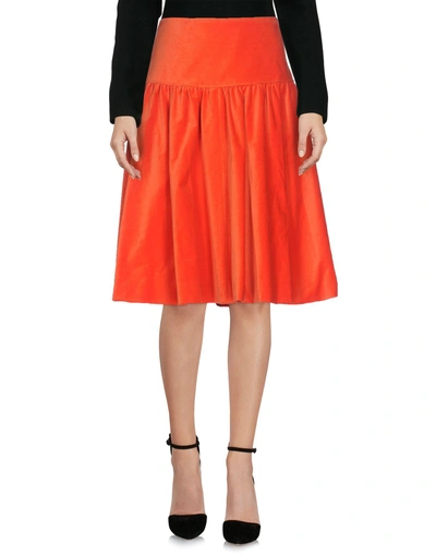 Boule De Neige Knee Length Skirt In Orange