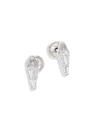 Nikos Koulis Women's Spectrum Tapered Diamond & 18k White Gold Stud Earrings