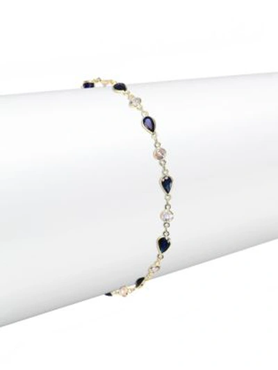 Meira T Two-tone Sapphire & 14k Yellow Gold Bracelet In Gold Sapphire