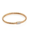John Hardy Women's Dot Slim Diamond & 18k Yellow Gold Chain Bracelet