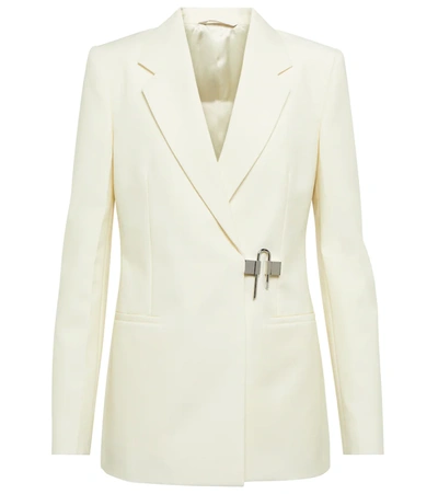 Givenchy Single-breasted Wool Blazer Jacket In White