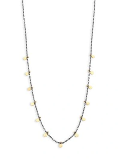 Sia Taylor Dots Sterling Silver & 18k Yellow Gold Necklace In Silver Gold