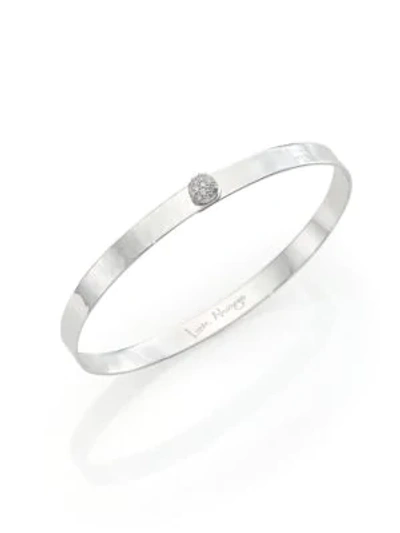 Phillips House Women's Affair Infinity Love Always Diamond & Hammered 14k White Gold Bracelet