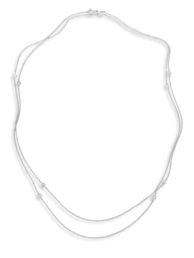 De Beers Women's Clea Sautoir Diamond & 18k White Gold Necklace