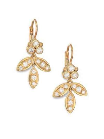 Temple St Clair Foglia Diamond & 18k Yellow Gold Earrings