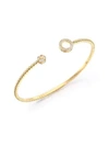 Marli Women's Astrid Diamond & 18k Yellow Gold Circle Cuff Bracelet