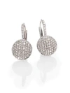 Phillips House Diamond & 14k White Gold Disc Drop Earrings