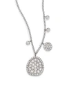 Meira T Women's Diamond & 14k White Gold Ice Disc Necklace