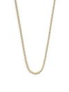 Temple St Clair 18k Yellow Gold Ball Necklace Chain/16"-18"