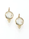Temple St Clair Women's Celestial Rock Crystal, Diamond & 18k Yellow Gold Small Moonface Earrings