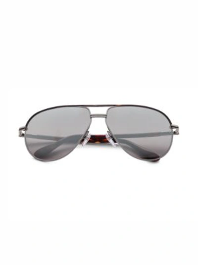 Tom Ford Cole Aviator Sunglasses In Tortoise-lens Gunmetal Grey