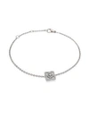 De Beers Women's Enchanted Lotus Diamond & 18k White Gold Chain Bracelet